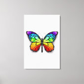 Monarch van regenboogvlinders canvas afdruk (Voorkant)