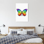 Monarch van regenboogvlinders canvas afdruk (Insitu (Slaapkamer))