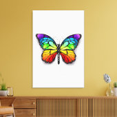 Monarch van regenboogvlinders canvas afdruk (Insitu (Woonkamer))
