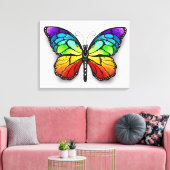 Monarch van regenboogvlinders canvas afdruk (Insitu (Woonkamer))
