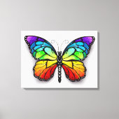 Monarch van regenboogvlinders canvas afdruk (Voorkant)
