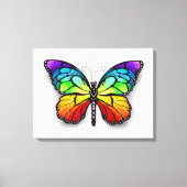 Monarch van regenboogvlinders canvas afdruk (Voorkant)