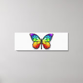 Monarch van regenboogvlinders canvas afdruk (Voorkant)