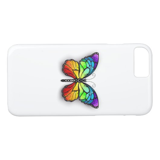 Monarch van regenboogvlinders Case-Mate iPhone case (Achterkant (Horizontaal))