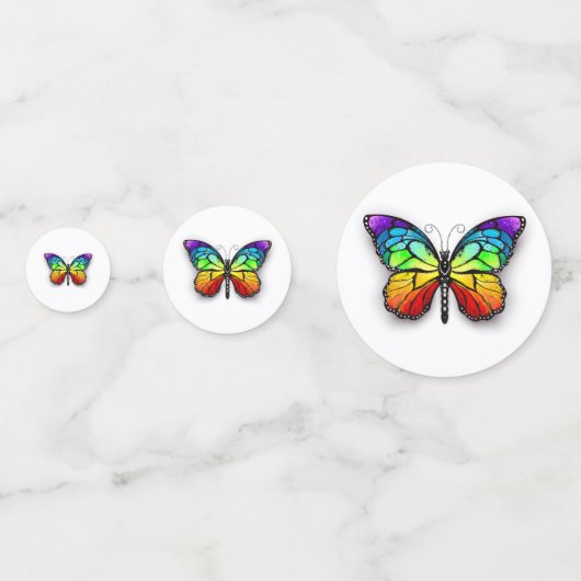 Monarch van regenboogvlinders confetti (Voorkanten)