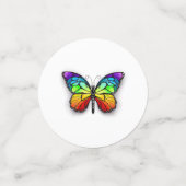 Monarch van regenboogvlinders confetti (Kleine voorkant)