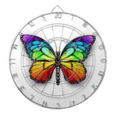 Monarch van regenboogvlinders dartbord (Voorkant)