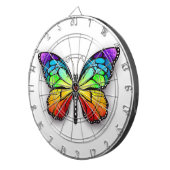 Monarch van regenboogvlinders dartbord (Voorkant Rechts)
