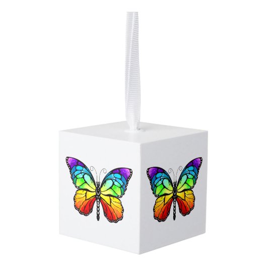 Monarch van regenboogvlinders decoratie (Achter hoekig)