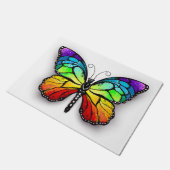 Monarch van regenboogvlinders deurmat (Schuin)