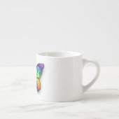 Monarch van regenboogvlinders espresso kop (Rechts)