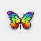Monarch van regenboogvlinders fleece deken (Voorkant (Horizontaal))