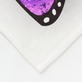 Monarch van regenboogvlinders fleece deken (Hoek)