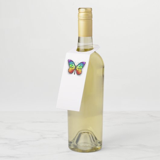 Monarch van regenboogvlinders flessenhanger (Schuin)