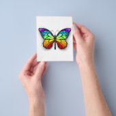 Monarch van regenboogvlinders flyer (Hand)