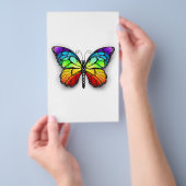 Monarch van regenboogvlinders flyer (Hand)