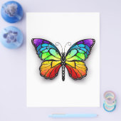 Monarch van regenboogvlinders flyer (Enkel)