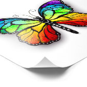 Monarch van regenboogvlinders foto afdruk (Hoek)