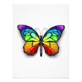 Monarch van regenboogvlinders foto afdruk (Voorkant)