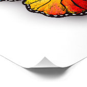 Monarch van regenboogvlinders foto afdruk (Hoek)