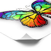 Monarch van regenboogvlinders foto afdruk (Hoek)