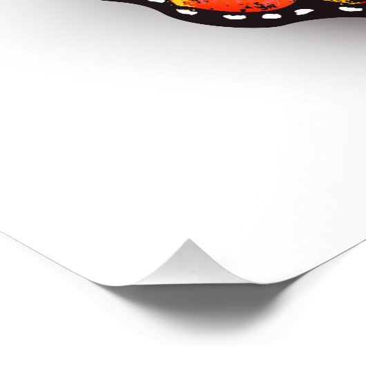 Monarch van regenboogvlinders foto afdruk (Hoek)