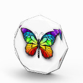 Monarch van regenboogvlinders fotoblokken (Rechts)