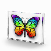 Monarch van regenboogvlinders fotoblokken (Rechts)