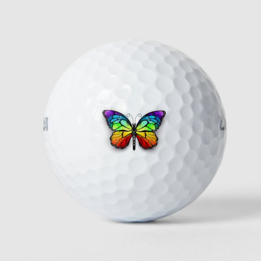 Monarch van regenboogvlinders golfballen (Voorkant)