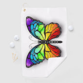 Monarch van regenboogvlinders golfhanddoek (Insitu)