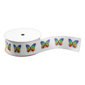 Monarch van regenboogvlinders grosgrain lint (Spoel)