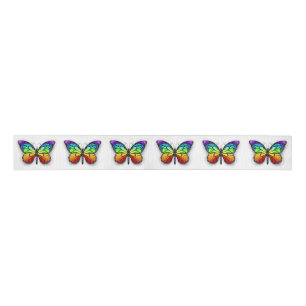 Monarch van regenboogvlinders grosgrain lint