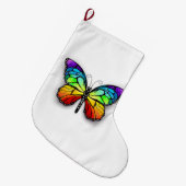 Monarch van regenboogvlinders grote kerstsok (Voorkant (Hangend))