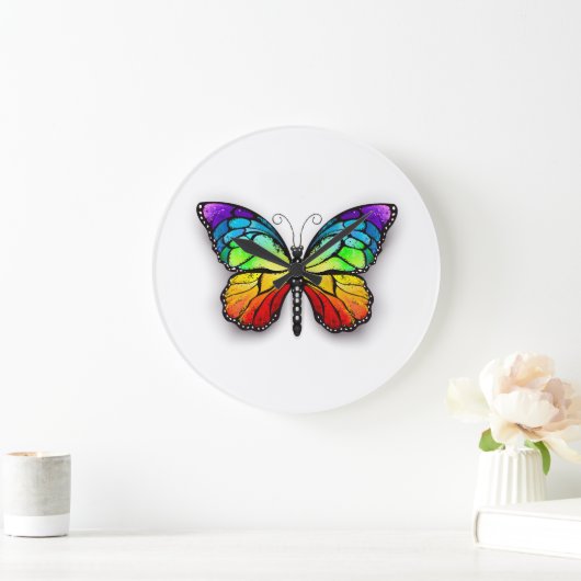 Monarch van regenboogvlinders grote klok (Huis)