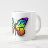 Monarch van regenboogvlinders grote koffiekop (Voorkant rechts)