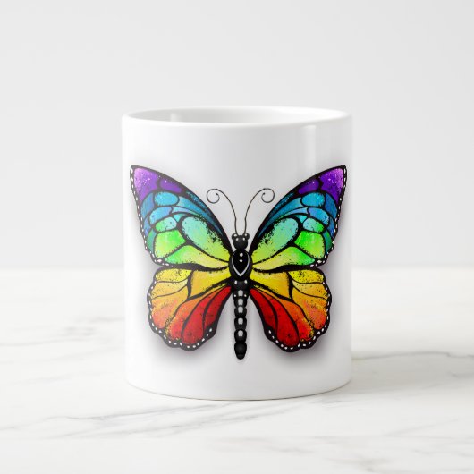 Monarch van regenboogvlinders grote koffiekop (Voorkant)
