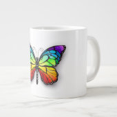Monarch van regenboogvlinders grote koffiekop (Voorkant rechts)