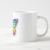 Monarch van regenboogvlinders grote koffiekop (Rechts)