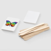 Monarch van regenboogvlinders handwaaier (Niet-gemonteerd)