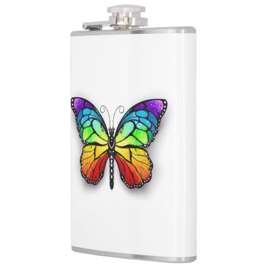 Monarch van regenboogvlinders heupfles (Links)