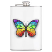 Monarch van regenboogvlinders heupfles (Voorkant)