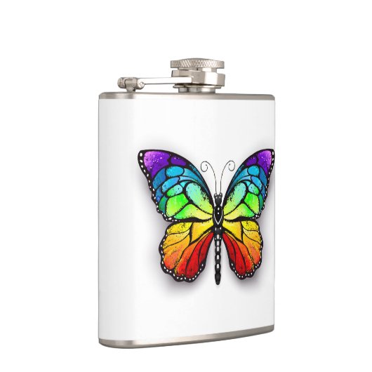 Monarch van regenboogvlinders heupfles (Rechts)