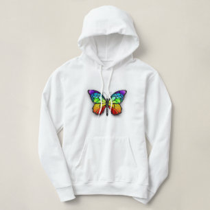 Monarch van regenboogvlinders hoodie