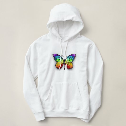 Monarch van regenboogvlinders hoodie (Design voorkant)