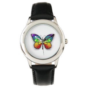 Monarch van regenboogvlinders horloge