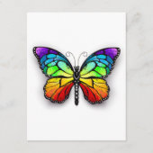 Monarch van regenboogvlinders informatiekaartje (Voorkant)