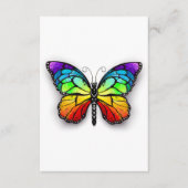 Monarch van regenboogvlinders informatiekaartje (Voorkant)