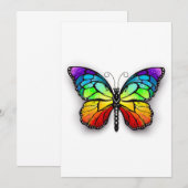 Monarch van regenboogvlinders kaart (Voorkant / Achterkant)