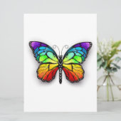 Monarch van regenboogvlinders kaart (Staand voorkant)