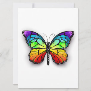 Monarch van regenboogvlinders kaart